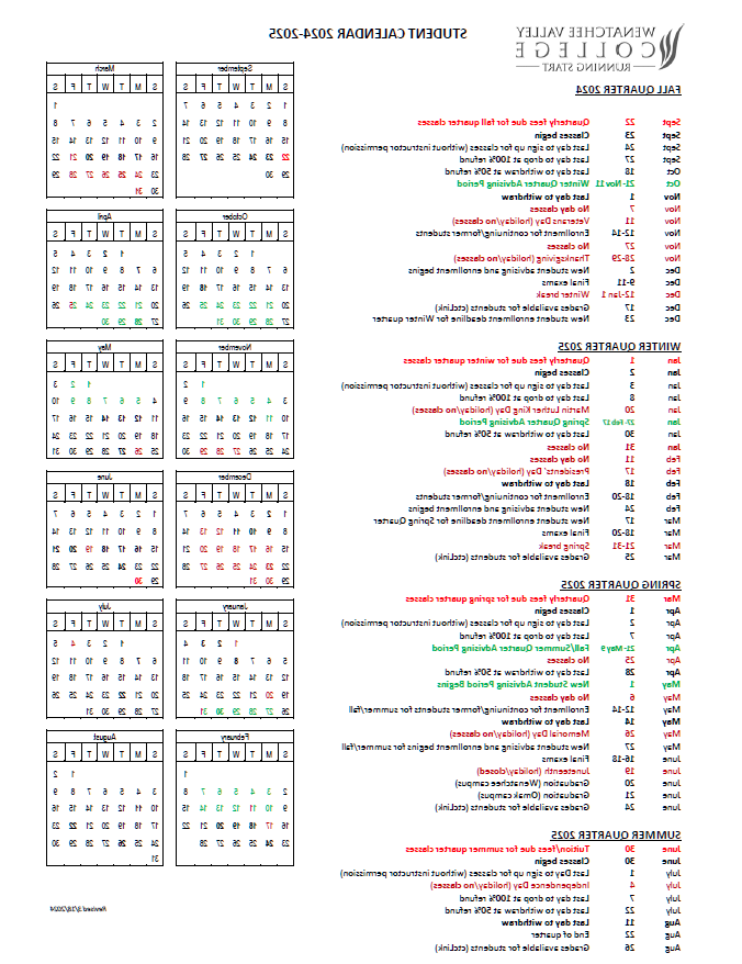 24 - 25日日历